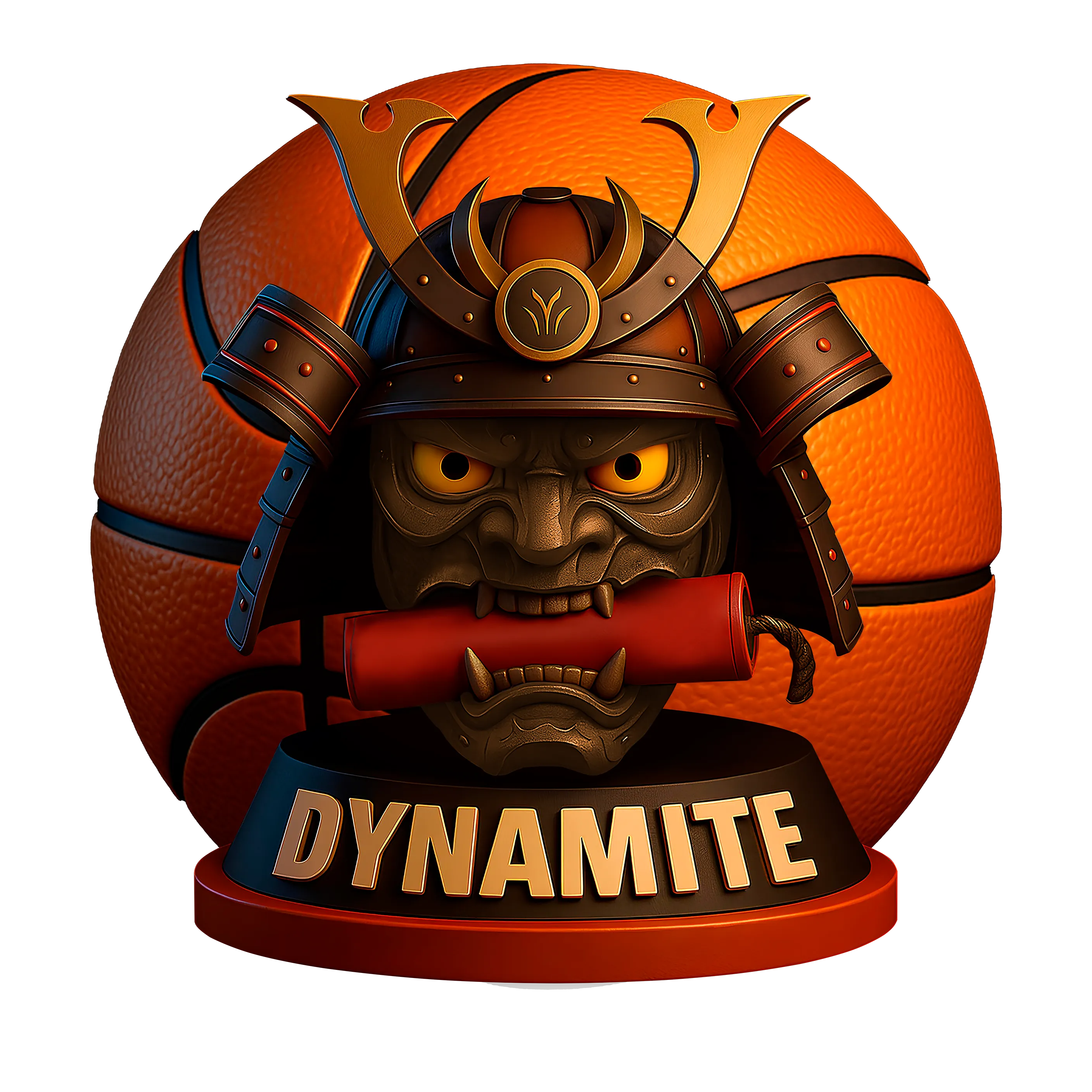 Dynamite Basquete Logo Samurai